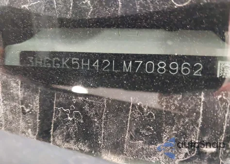 2020 Honda Fit Lx z USA, uszkodzony, nr VIN 3HGGK5H42LM708962